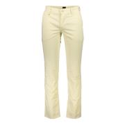 Hugo Boss Beige Tapered Fit Byxor med Logo Beige, Herr