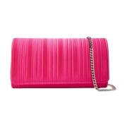 Casadei Elektrisk Fuchsia Vikt Satin Clutch Red, Dam