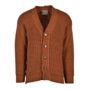 Gianni Lupo Stilren Cardigan med Ullblandning Brown, Herr