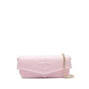 Chiara Ferragni Collection Rosa Eco-Läder Kedjeväska Pink, Dam