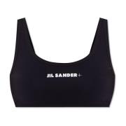 Jil Sander Bikinitopp med logotyp Black, Dam