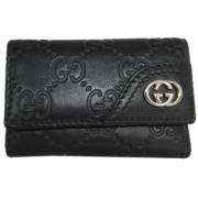 Gucci Vintage Pre-owned Canvas nyckelhllare Black, Dam