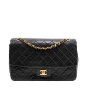 Chanel Vintage Pre-owned Tyg chanel-vskor Black, Dam