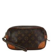 Louis Vuitton Vintage Pre-owned Tyg louis-vuitton-vskor Brown, Dam