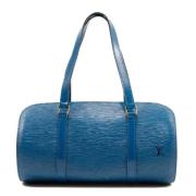 Louis Vuitton Vintage Pre-owned Laeder axelremsvskor Blue, Dam