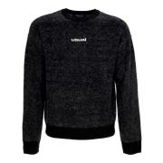 Usual Logo Crew Sweater Akryl Stickat Black, Herr