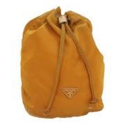 Prada Vintage Pre-owned Tyg kuvertvskor Orange, Dam