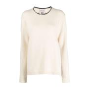 Semicouture Stiliga Sweaters Kollektion Beige, Dam