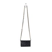 Chanel Vintage Pre-owned Laeder axelremsvskor Black, Dam