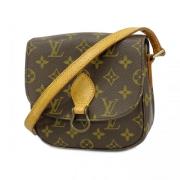 Louis Vuitton Vintage Pre-owned Tyg axelremsvskor Brown, Dam