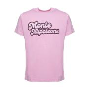 Family First Montenapoleone Rosa Bomull Rund Hals T-shirt Pink, Herr