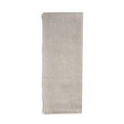 Brunello Cucinelli Beige Lamé Stickad Fransig Halsduk Beige, Dam