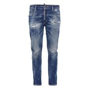 Dsquared2 Klassiska Denim Jeans för vardagsbruk Blue, Dam