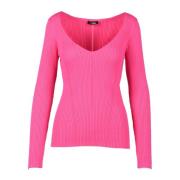 Twinset Attitude Stickad Topp Pink, Dam