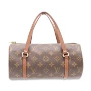 Louis Vuitton Vintage Pre-owned Canvas axelremsvskor Brown, Dam