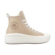 Converse Höga Top Sneakers Move Warm Beige, Dam