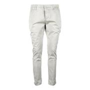 Dondup Bomull Elastan Byxor White, Herr