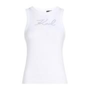 Karl Lagerfeld T-shirts och Polos Vit White, Dam