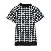 Love Moschino Bomull Elastan T-shirt Black, Dam