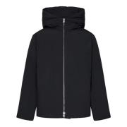 Jil Sander Svart Huva Dunjacka Black, Herr