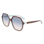 Longchamp Brun Acetat Solglasögon Kategori-2 Brown, Dam