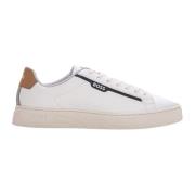 Boss Rhys-Tenn-Pusdth Leather sneakers with laces White, Herr