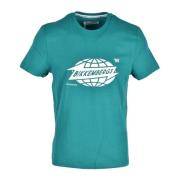 Bikkembergs Bomull Elastan T-shirt Green, Herr