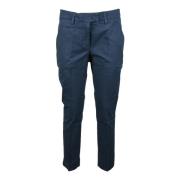 Dondup Bomull Elastan Byxor Blue, Dam