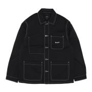 HUF Vintage Sydd Nylon Arbetsjacka Svart Black, Herr