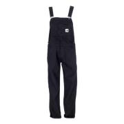 Carhartt Wip Svart Bib Overall Dungarees Black, Dam