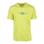 Diesel Bomull T-shirt Green, Herr