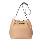 Avenue 67 Natalia Beige Läder Bucket Väska Beige, Dam