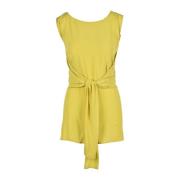 Erika Cavallini Sleeveless Topss Yellow, Dam