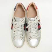 Gucci Vintage Pre-owned Laeder sneakers Gray, Dam