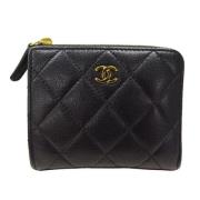 Chanel Vintage Pre-owned Laeder plnbcker Black, Dam