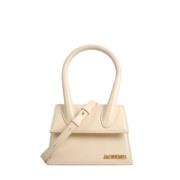 Jacquemus Pre-owned Pre-owned Laeder handvskor Beige, Dam