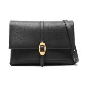 Coccinelle Svart Hammare Läder Crossbody Väska Black, Dam