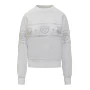 Chiara Ferragni Collection Logomania Sweatshirt White, Dam