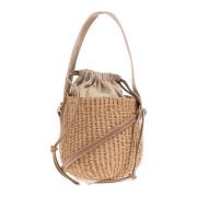 Chloé Woody Mini hink axelväska Beige, Dam