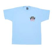 Obey Himmelblå Cherubs Tee Herr T-shirt Blue, Herr