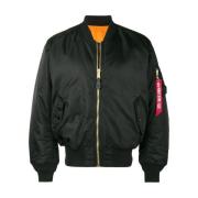 Alpha Industries Vändbar Nylonjacka Svart Orange Foder Black, Herr