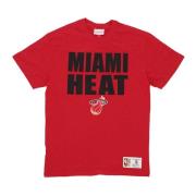 Mitchell & Ness Miami Heat NBA Tee Red, Herr