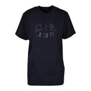 Diesel Bomull T-shirt Black, Dam