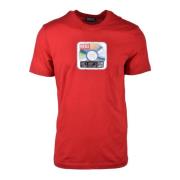 Diesel Bomull T-shirt Red, Herr