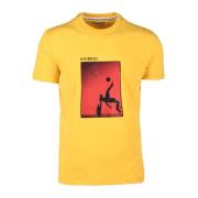 Bikkembergs Bomull Elastan T-shirt Yellow, Herr