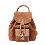 Gucci Vintage Pre-owned Laeder ryggsckar Brown, Dam