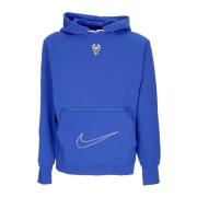 Nike NBA City Edition Courtside Fleece Hoodie Blue, Herr