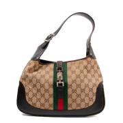 Gucci Vintage Pre-owned Canvas handvskor Brown, Dam