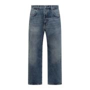 Givenchy Straight Fit Jeans med 4G-logga Blue, Herr