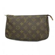 Louis Vuitton Vintage Pre-owned Tyg kuvertvskor Brown, Dam